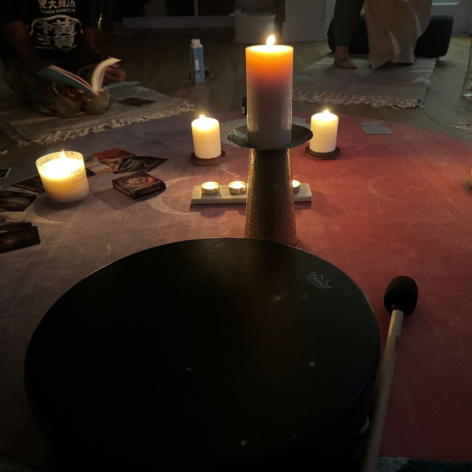 Meditation-Circle-Candles-Drum-key-west