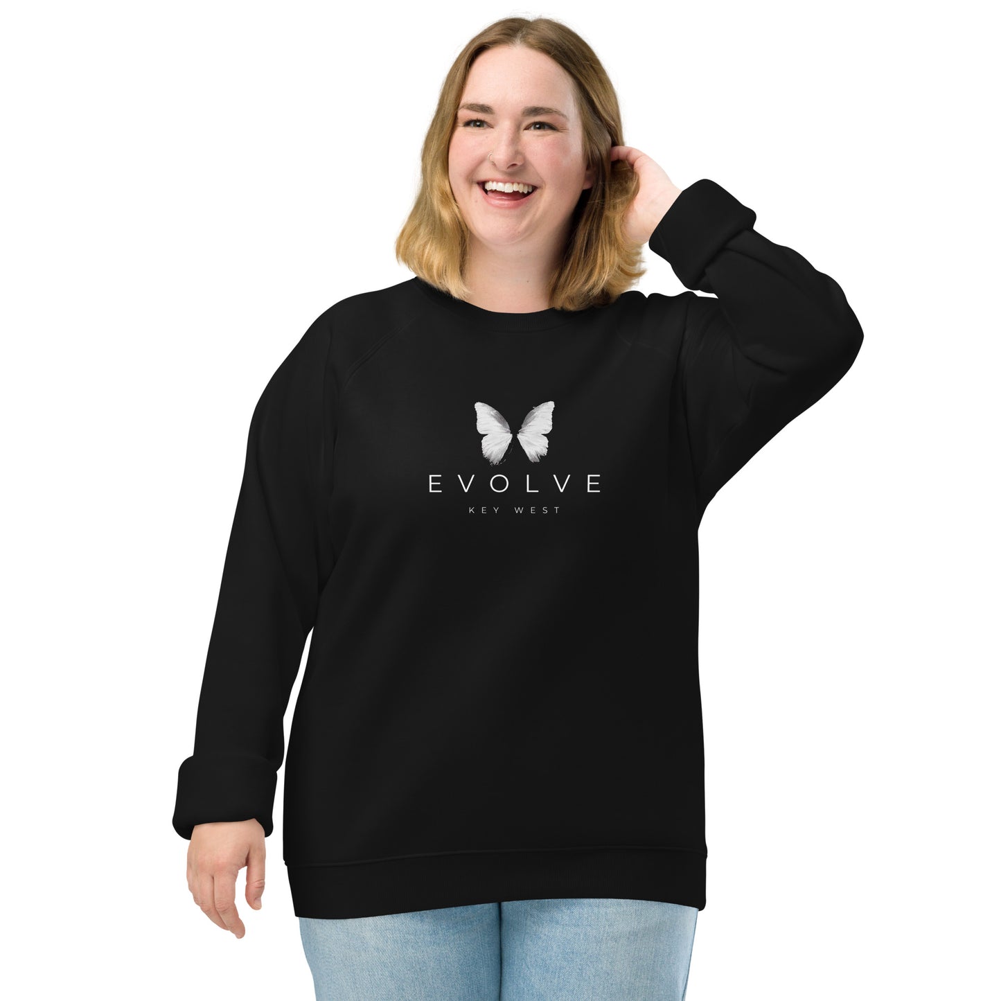 Evolve Unisex Organic Raglan Sweatshirt