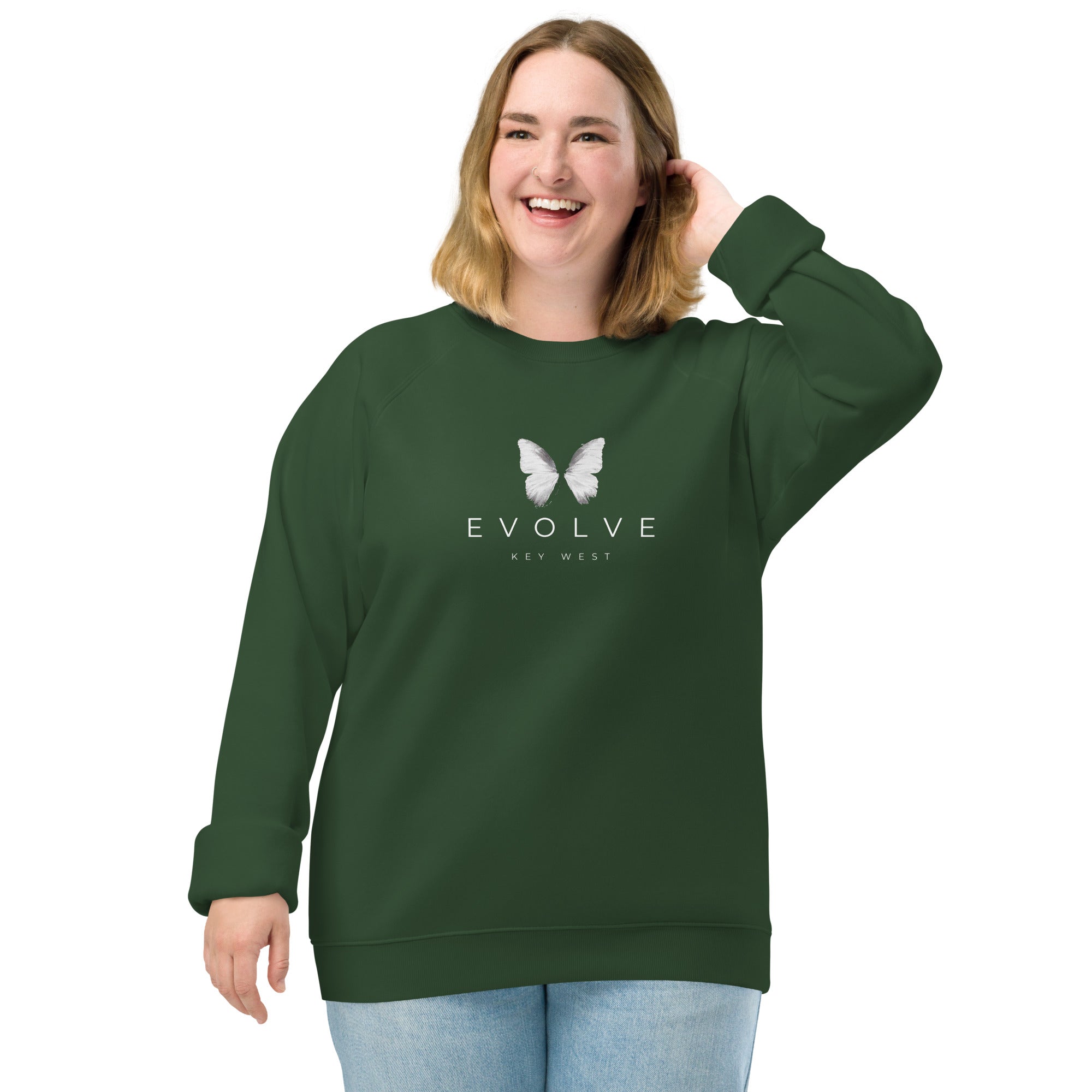 Evolve Unisex Organic Raglan Sweatshirt